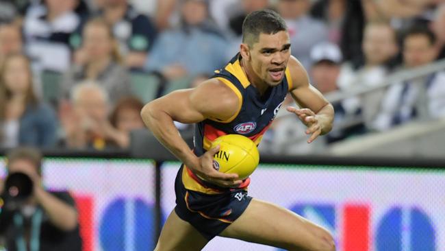 Charlie Cameron was on fire for the Crows. Picture: AAP Image/Tracey Nearmy