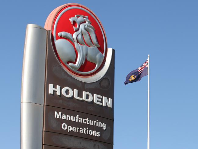 Holden manufacturing sign, Elizabeth, near Adelaide. Picture: Joshua Dowling