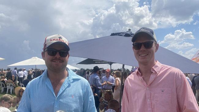 Punters dressed in their finest black and white for Derby Day celebrations in Dubbo. Photo: Tijana Birdjan