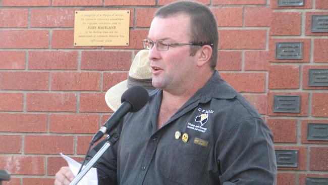 CFMEU state president Stephen Smyth.