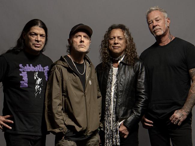 Rock band Metallica are coming to Australia in 2025, potentially in time for fans to be part of the new surveillance plan. Picture: Supplied