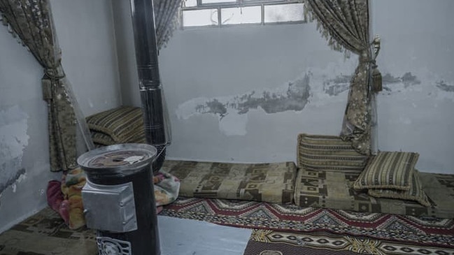 Syrian rebels took the American, who was found wandering near Damascus, to this room after locals handed him over. Picture: Ben Solomon/WSJ