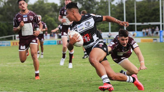 Keano Kini in action for Tweed Seagulls. Picture: Scott Powick Newscorp