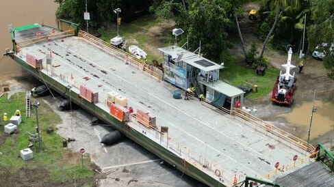 The Daintree Ferry was out of action earlier this year.