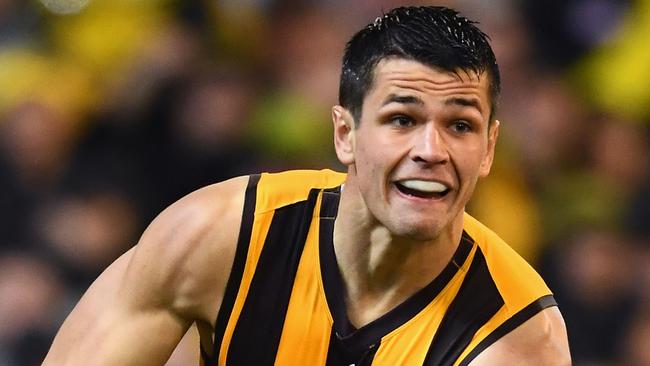 Hawthorn defender Ryan Burton is joining Port Adelaide in a homecoming trade after being part of the deal that releases Power midfielder-forward Chad Wingard to the Hawks. Picture: Quinn Rooney (Getty Images)