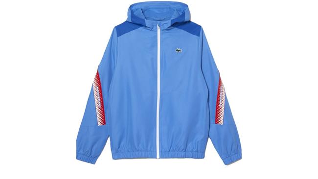 Lacoste Tennis Recycled Polyester Hooded Jacket.