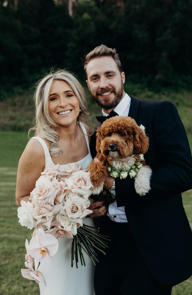 Wedding of Mitchell Tindall and Dimity Redcliffe. Picture: Tessa Shannon