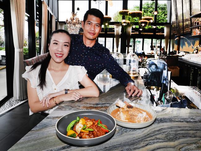 Valyn Thai has won best Thai restaurant on the Gold Coast for 2024. Owners Pattaree Jiranuchaiwattana (Pat on right) and Vitchaya Hasitawet (Alex) in the Isle of Capri restaurant. Picture Glenn Hampson