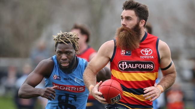 McKenzie in action for the Crows last season. Picture: David Mariuz