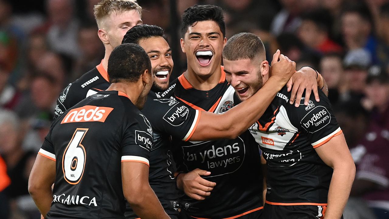 NRL 2021: Referee sends four to sin bin as Tigers score big win over ...