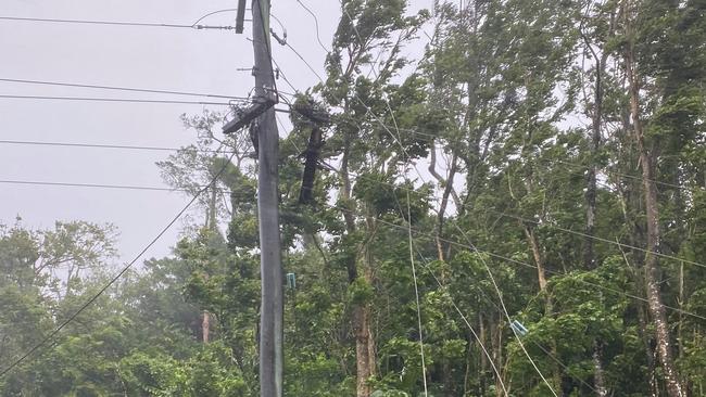 Power lines in the Babinda area. PHOTO: Ergon Energy