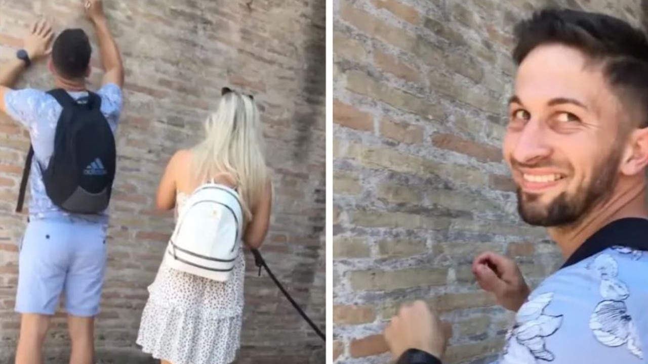 UK tourist who defaced Colosseum offers jaw-dropping explanation for vandalism. Picture: YouTube