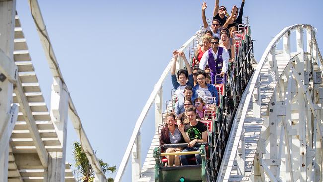 Luna Park scenic roller coaster is the oldest continually operating roller coaster in the world. Picture: Sarah Matray