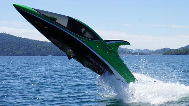 Dave Bell’s Seabreacher costs $115,000, and can jump 5m in the air.