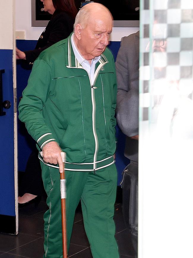 Jones was wearing a green tracksuit when arrested at his unit in November. Picture: NewsWire / Dylan Coker