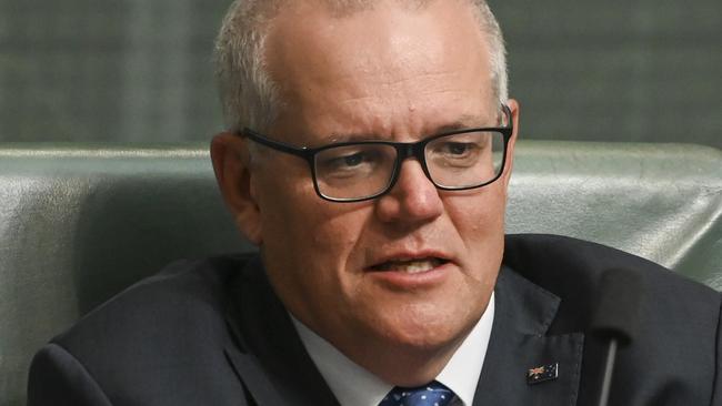 CANBERRA, AUSTRALIA - NOVEMBER 8: Scott Morrison MP during Question time at Parliament House in Canberra. Picture: NCA NewsWire / Martin Ollman