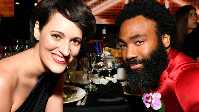 Phoebe Waller-Bridge and Donald Glover at the 2019 British Academy Britannia Awards. Image via Getty