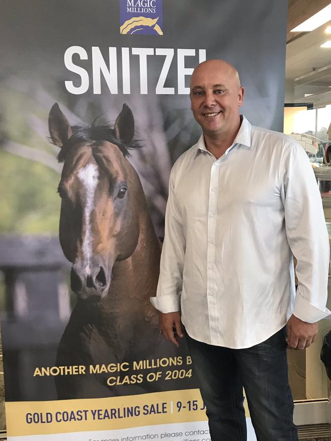 A photograph of Damion Flower in the official Magic Millions Twitter account.