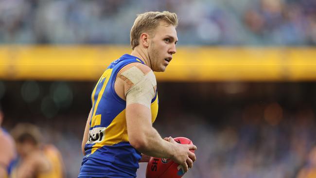 West Coast star Oscar Allen is a reported target of the Brisbane Lions. Picture: Janelle St Pierre/Getty Images