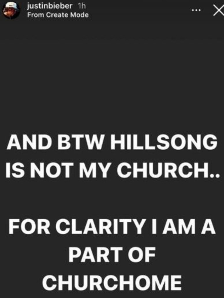 The singer shared the news on his Instagram, after reports he was going to become a pastor there. Picture: Instagram