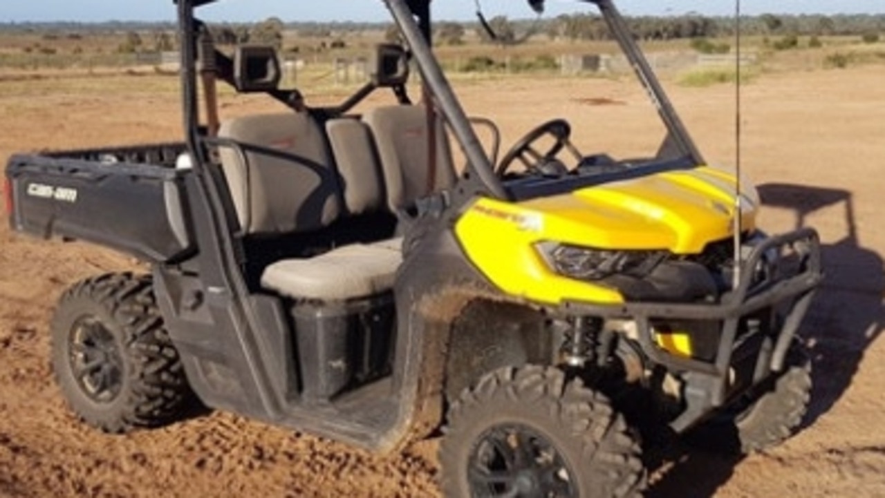 Image depicts a Can-AM ATV buggy with a yellow bonnet similar to the one stolen. Picture: Queensland Police Service