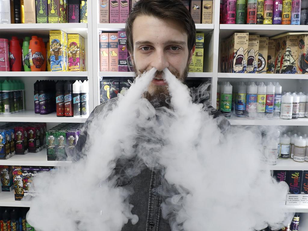 Australia has banned the importation of nicotine e-cigarettes. Picture: Toby Zerna