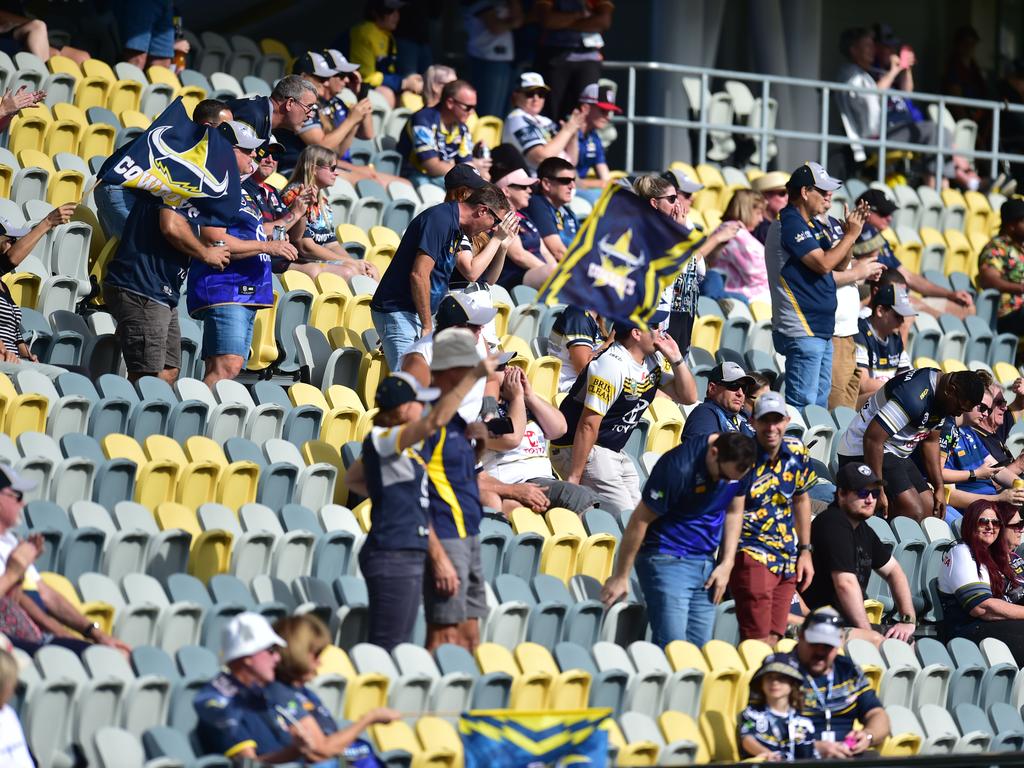 North Queensland Cowboys against Newcastle Knights at Queensland Country Bank Stadium. Part of the crowd. Picture: Evan Morgan