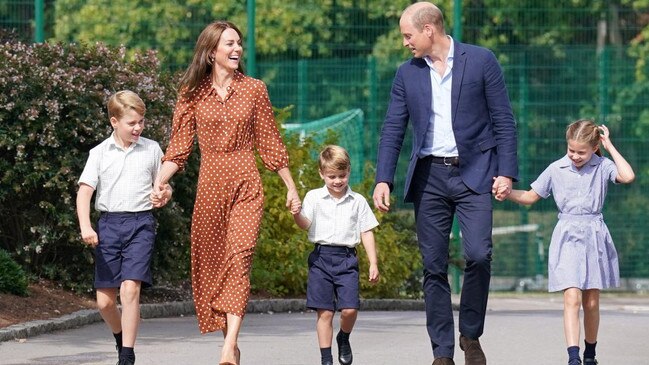 William said George, Charlotte and Louis would 'definitely be exposed' to the issue of homelessness when the time is right. Picture: Reuters/The Times