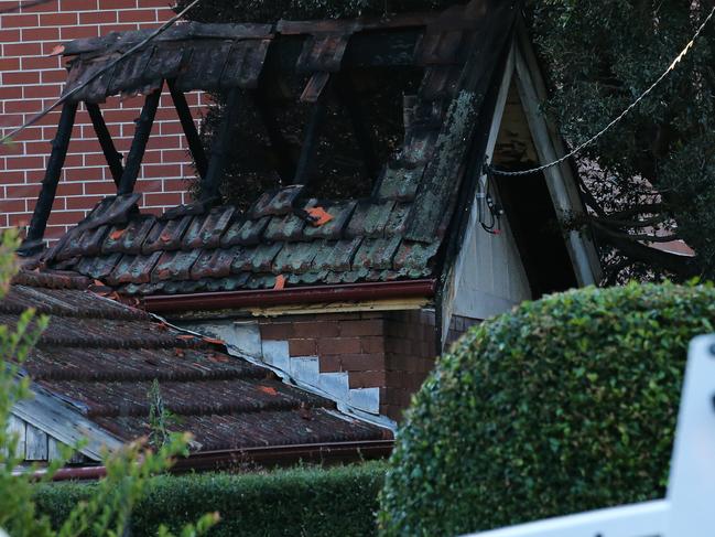 SYDNEY, AUSTRALIA - NewsWire Photos MAY 28: 2025 : A person has died after house fire in Sydney's inner west overnight. Just after 4am today (Wednesday 28 May 2025), emergency services were called to Irrara Street, Croydon, following reports of a fire. Fire and Rescue NSW crews attended and extinguished the blaze, which caused extensive damage to the house. The body of a person was located inside the home and is yet to be formally identified. Officers attached to Burwood Police Area Command established a crime scene and have commenced an investigation into the circumstances surrounding the fire. Emergency services remain on the scene. Photo: NewsWire/ Gaye Gerard