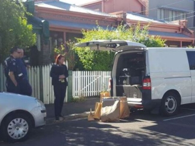 The Kensington unit where Sarah Gatt died. Picture: Nine News