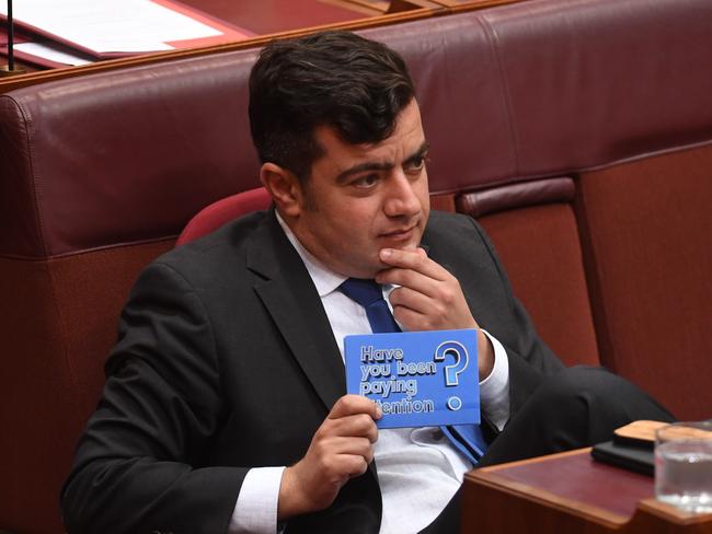 Sam Dastyari is facing calls to reveal his alleged talks with Chinese benefactors. Picture: AAP