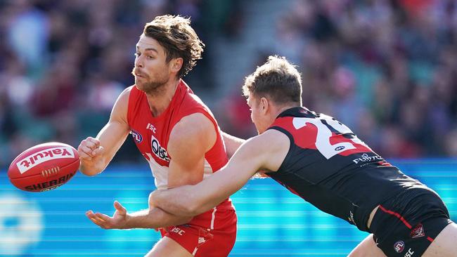 Essendon fans let Dane Rampe know they have long memories. Pic: Getty Images