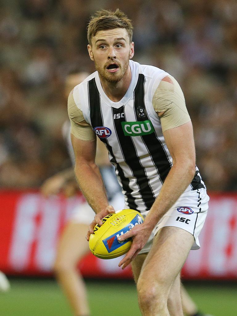 Jordan Roughead played good footy at Collingwood. Picture: Michael Klein.