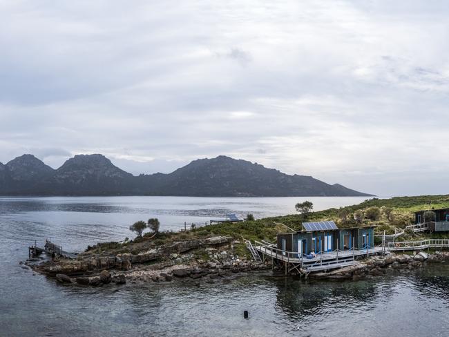 Embargo until 14 Sept 2023Former Victorian state politician Clem Newton-Brown  has listed his Tasmanian island and award-winning accommodation business, Picnic Island, for sale. With Knight Frank and Sotheby's., Pictures: Supplied