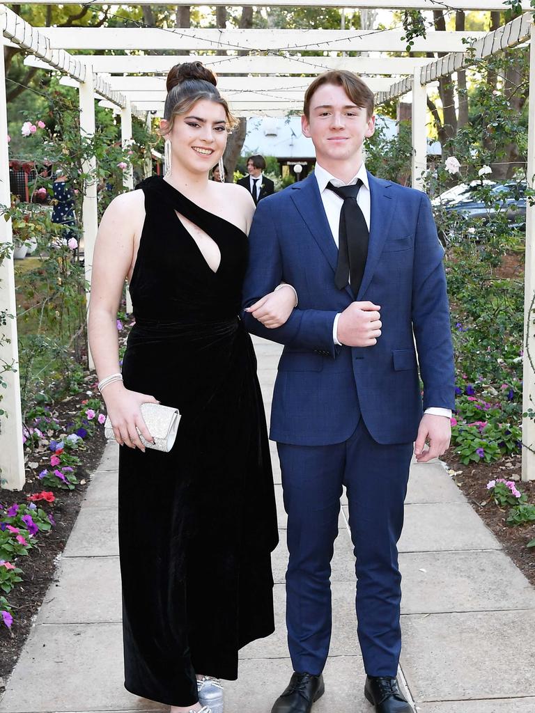 Amelia Gaffney and Jack Hilton at Glennie School Formal. Picture: Patrick Woods.