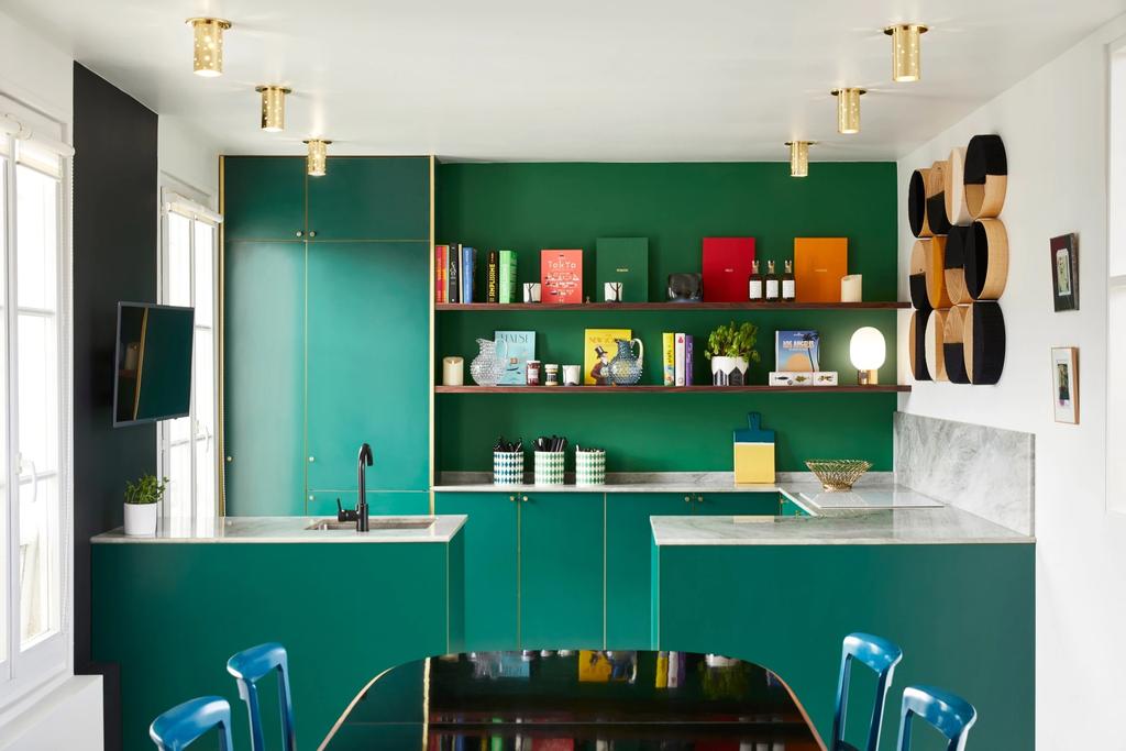 The Green Kitchen in LA Got a Textural and Modern Refresh