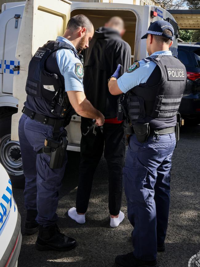 The man was taken into custody. Picture: NSW Police