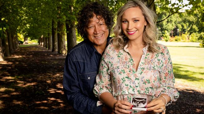 Phil and Angela Ceberano are pregnant with their "miracle baby". Picture: Nicole Cleary