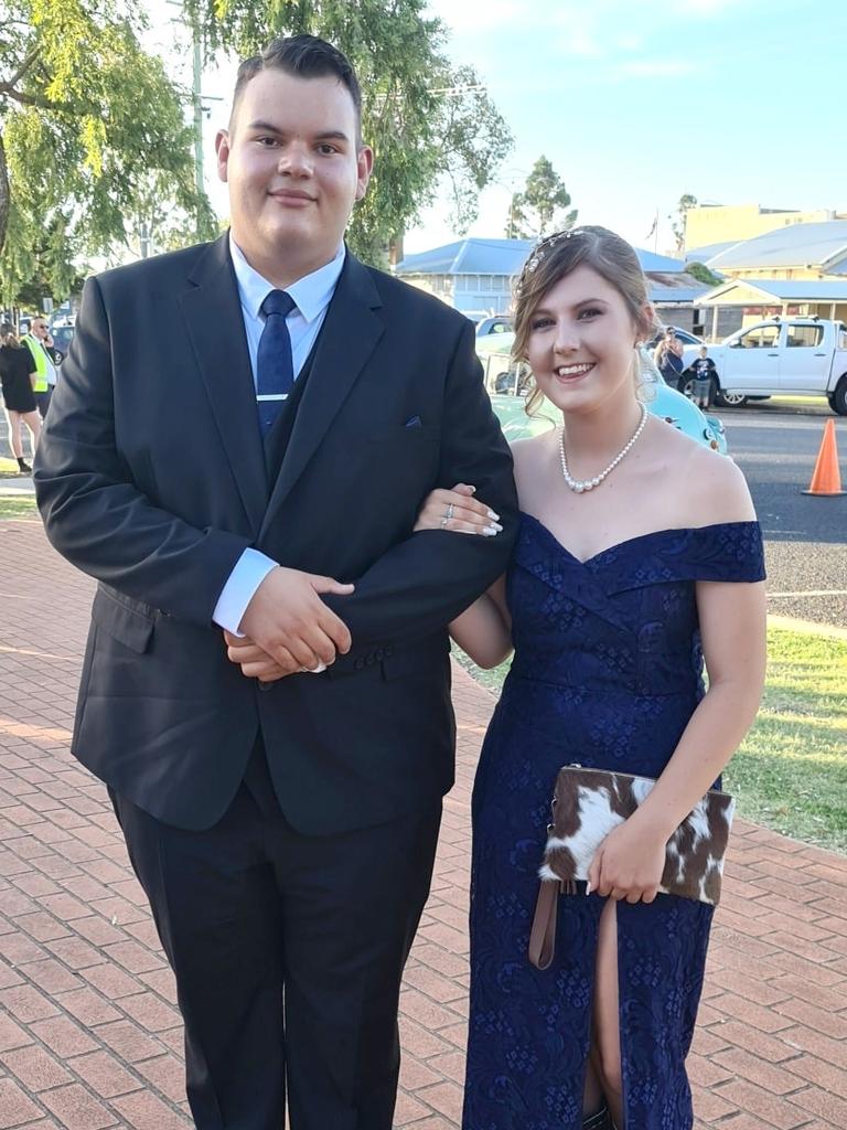 Robert Da Graca and Tayla Lord Oakey State High School formal. Photo Sean Federoff