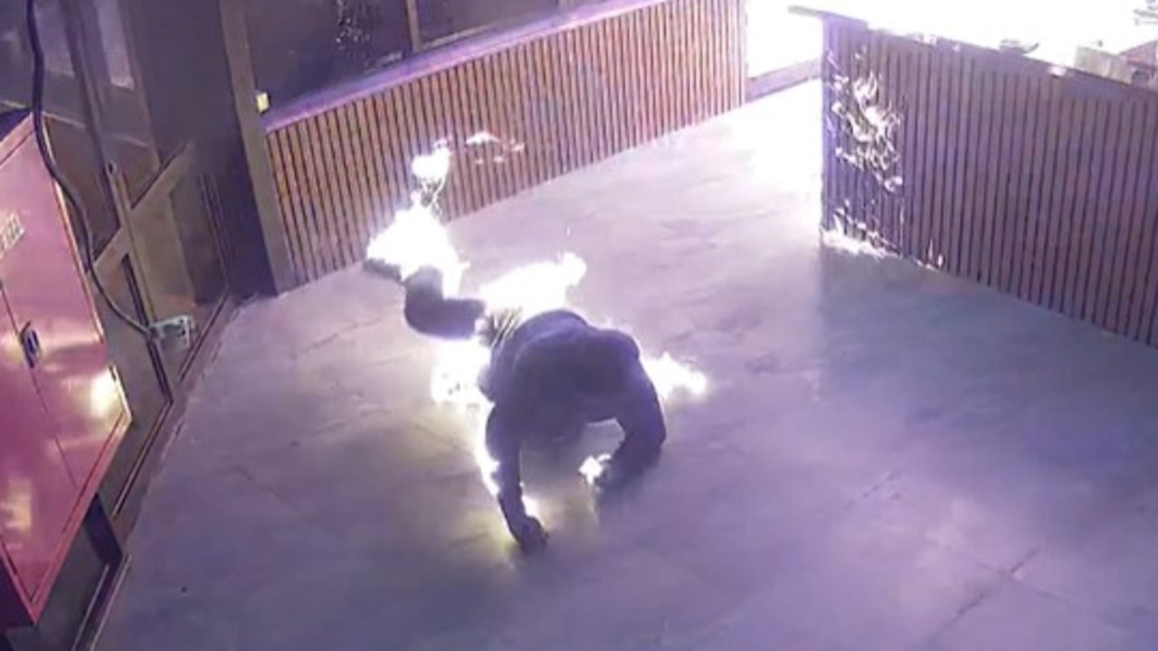 CCTV footage captures horror moment