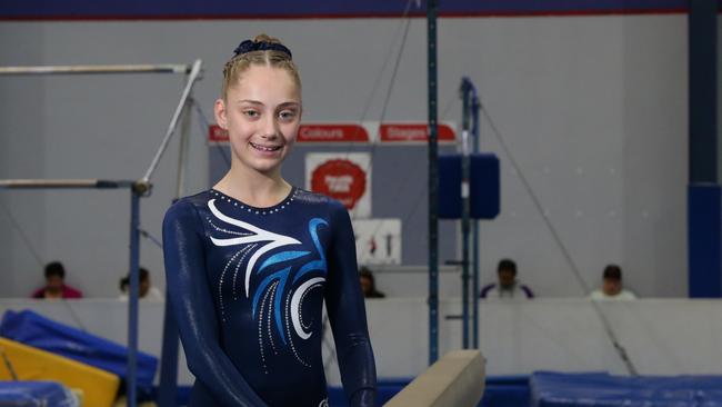 Georgia Ristevski is a star gymnast. Picture: Matthew Sullivan