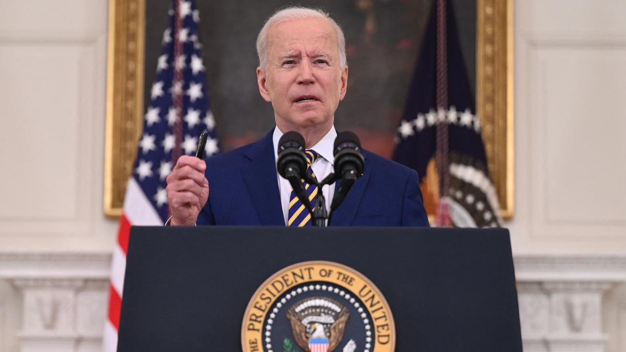 US President Joe Biden could find himself refused the holy sacrament over his backing of abortion rights. Picture: Jim Watson/AFP