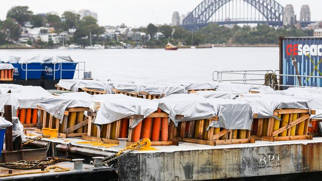 The fireworks waiting to go up. Picture: NCA NewsWire / Dylan Robinson