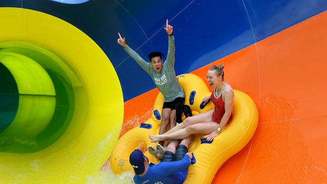 Get ready to slide! The Tsunami is now open at Adventure Park Geelong. Picture: Glenn Ferguson.
