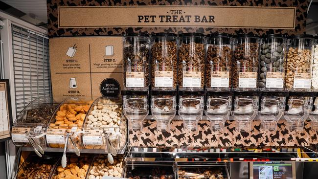 A preview of a mix and match doggie bar, which is set to be one the new features at the Coles Manly Peninsula supermarket when it reopens in mid-October following multimillion-dollar upgrades. Picture: supplied