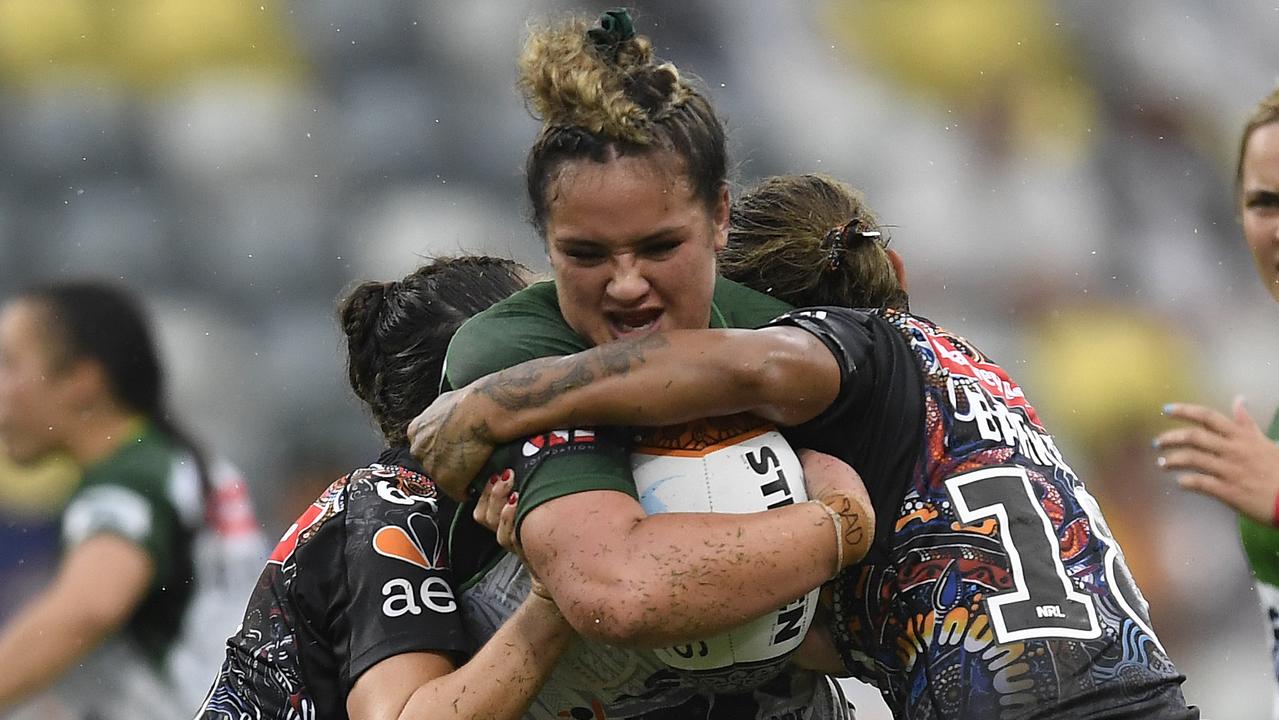 Mya Hill-Moana of the Maori All Stars. Picture: Getty Images