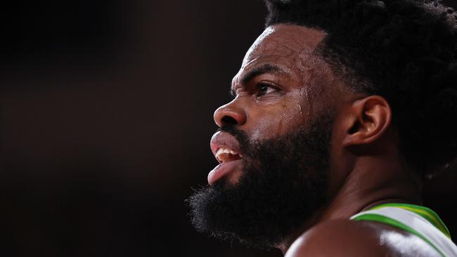 WOLLONGONG, AUSTRALIA - DECEMBER 31: Derrick Walton Jr of the Phoenix looks on during the round 14 NBL match between Illawarra Hawks and South East Melbourne Phoenix at WIN Entertainment Centre, on December 31, 2024, in Wollongong, Australia. (Photo by Jeremy Ng/Getty Images)