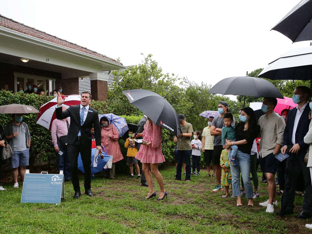 There have been big crowds at auctions across Sydney. Photo: David Swift