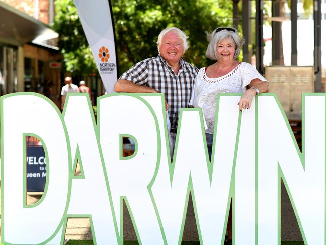 Sandra and John Lemmon didn't intend on coming to Darwin this trip but are impressed with what they've seen here.