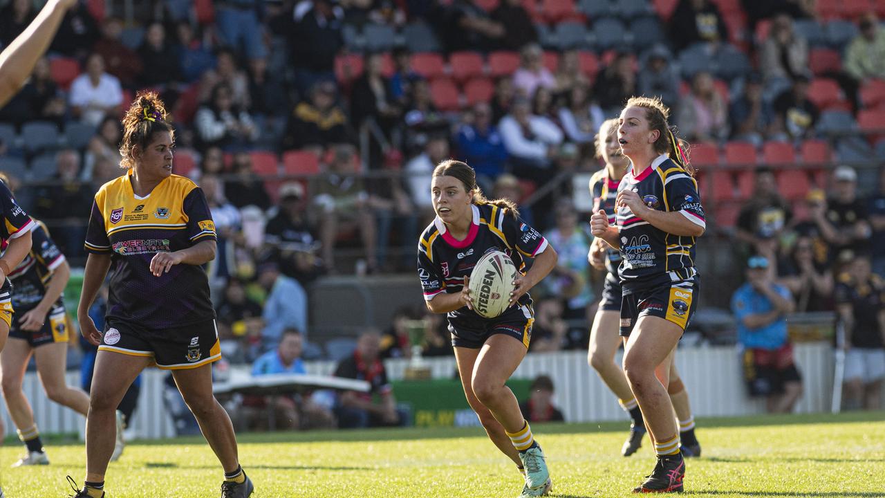 Abbey Markey was a key player for Highfields in their win over Oakey at the weekend. Picture: Kevin Farmer